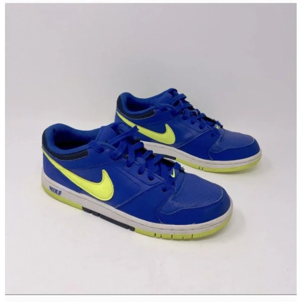 Nike Prestige IV Low‎ Youth Sneakers Size 5.5Y Blue Yellow White Athletic
